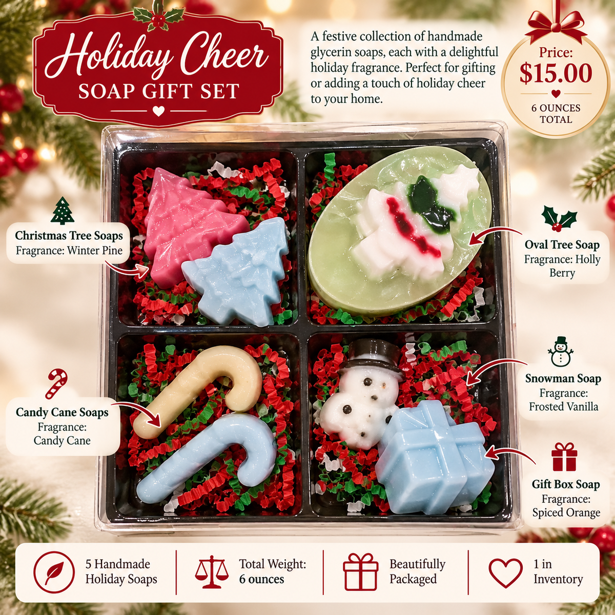 Holiday Cheer Soap Gift Set