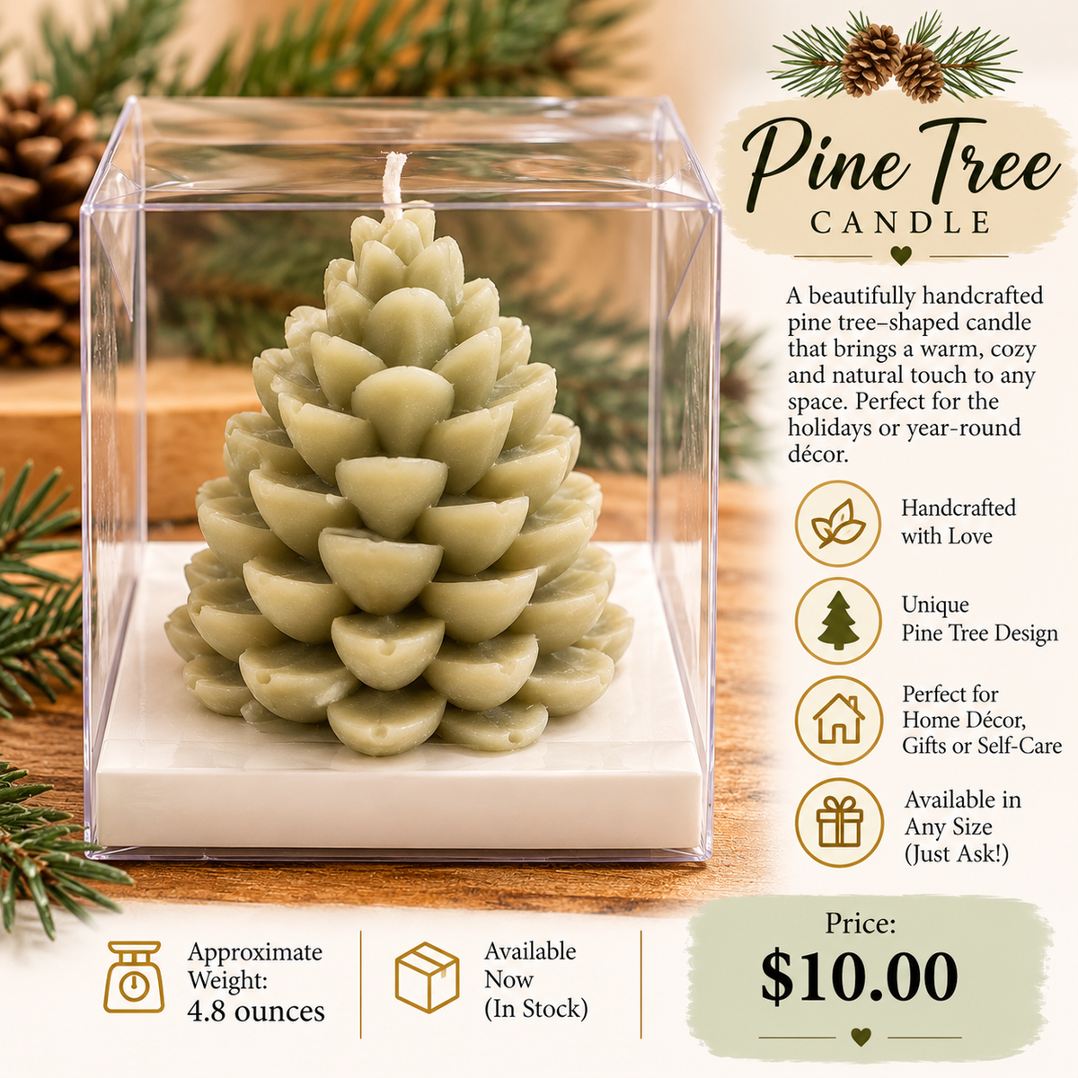 Pine Tree Candle or Soap