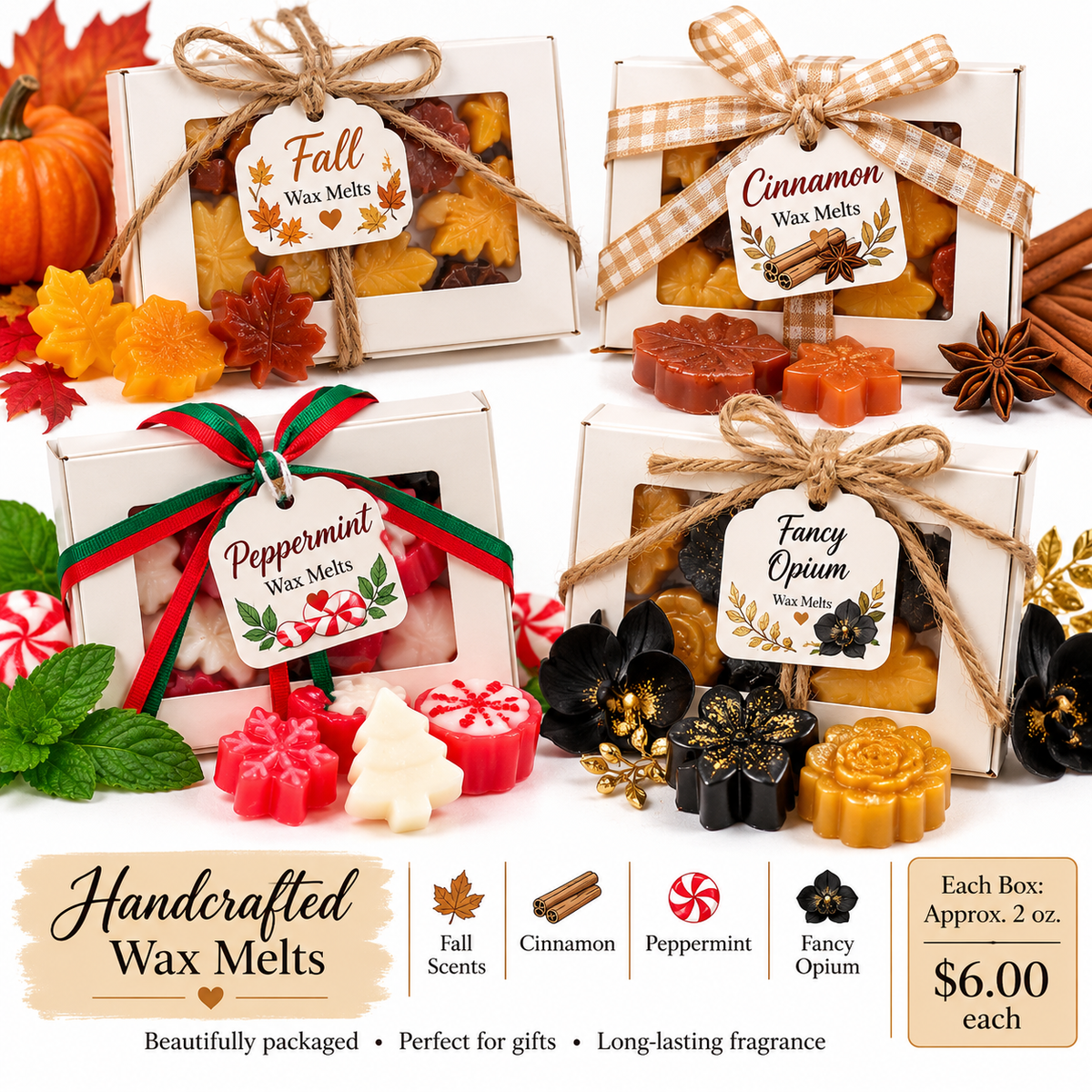 Handcrafted Wax Melt Gift Box