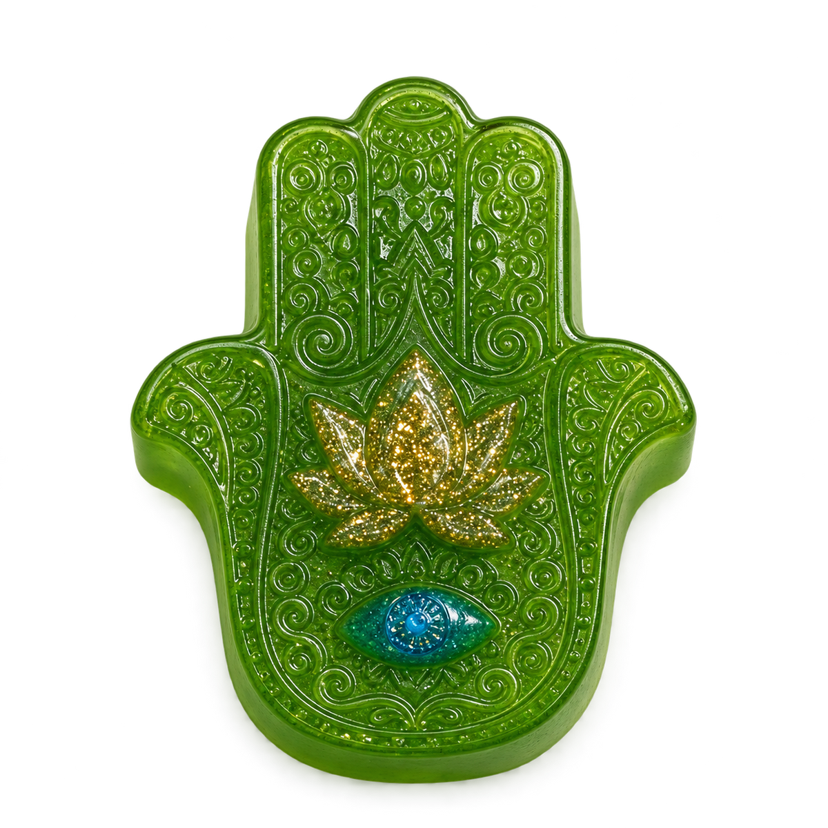 Green Hamsa Glycerin Soap